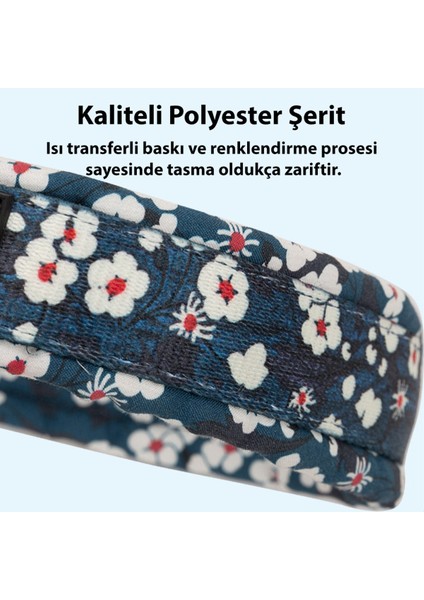 Mavi Kamuflaj Desenli Yumuşak Süngerli Köpek Boyun Tasması