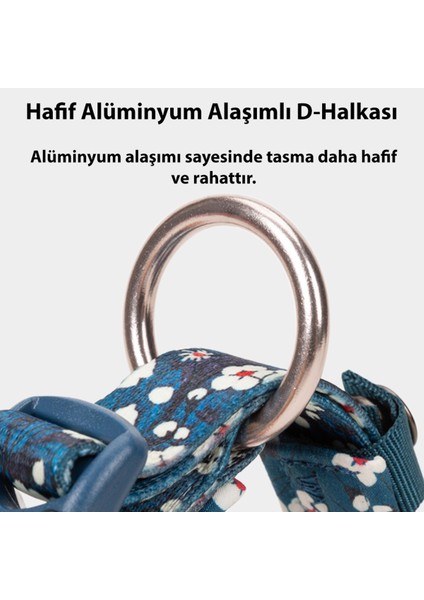 Mavi Kamuflaj Desenli Yumuşak Süngerli Köpek Boyun Tasması