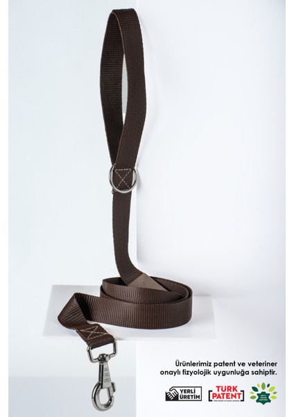 Ayarlanabilir Kahverengi Köpek Tasması, Dayanıklı ve Rahat Gezdirme Kayışı