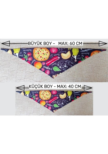 Küçük Boy Desenli Bağcıklı Köpek Fuları Bandana, Siyah, 40 cm fırsatları