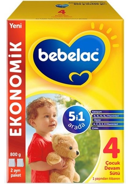 Nessiworld Bebelac Bebek Devam Sütü No4 800 gr