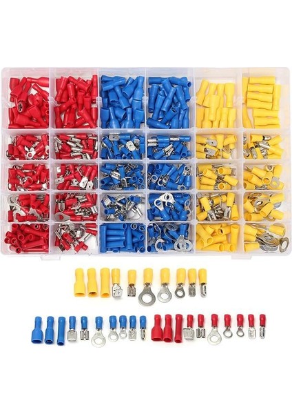 Powermaster PM-25982 Muhtelif Ölçülerde Kablo Pabuç (480 Parça)