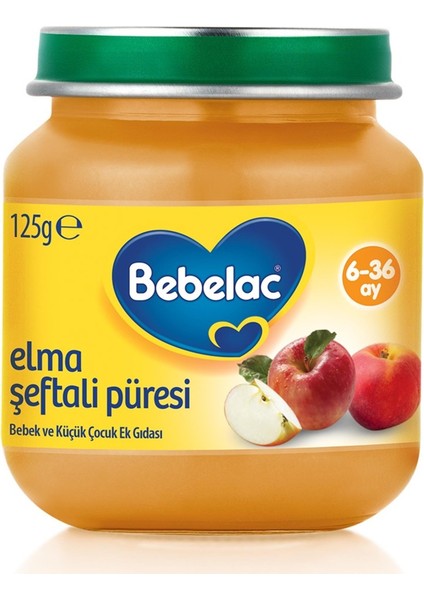 Nessiworld Bebelac Elma Şeftali Püresi Kavanoz Maması 125 gr fiyatları
