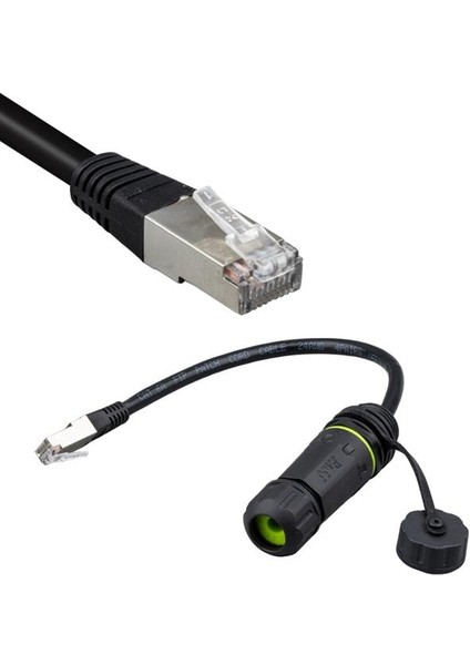 Powermaster PM-24593 Erkek - Dişi IP68 Su Geçirmez RJ45 Konnektör fiyatları