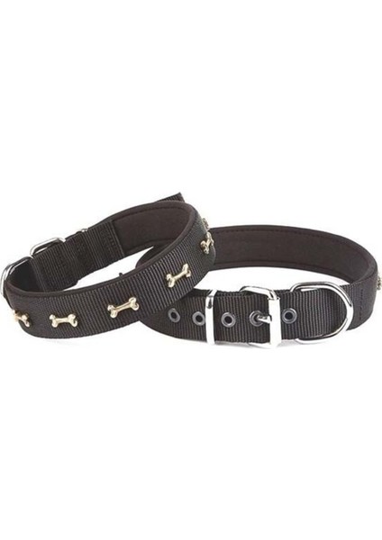Yumuşak Dokuma Köpek Boyun Tasması, Gri, Orta Boy, 3X42-50 cm