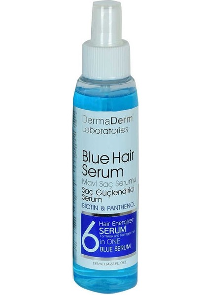 Mavi Saç Serumu Saç Güçlendirici Serum (Biotin Panthenol Vitamin E-Keratin) 125 ml