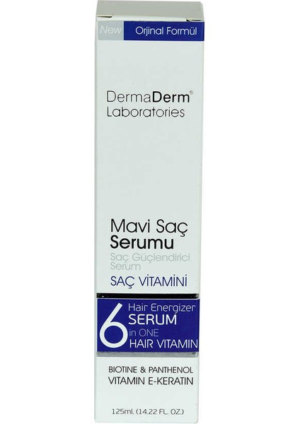 Mavi Saç Serumu Saç Güçlendirici Serum (Biotin Panthenol Vitamin E-Keratin) 125 ml modelleri