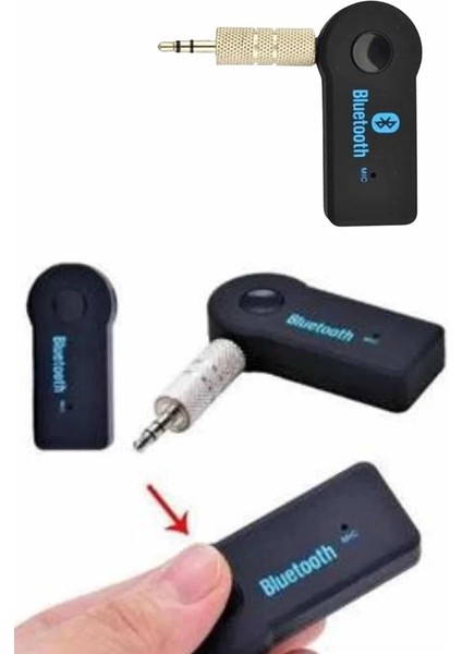 Yeni Nesil Bluetooth Aux Araç Kiti Siyah Tv Tablet Telefon Araç Araba fırsatları