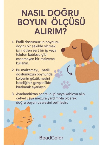 Isimli Incili Köpek ve Kedi Boyun Tasması, Şık ve Rahat Kullanım Sağlar. fırsatları