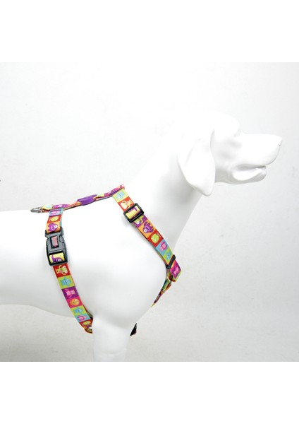 Ayarlanabilir H-Tipi Göğüs Tasması, Rahat ve Dayanıklı Desenli Köpek Tasması fiyatları