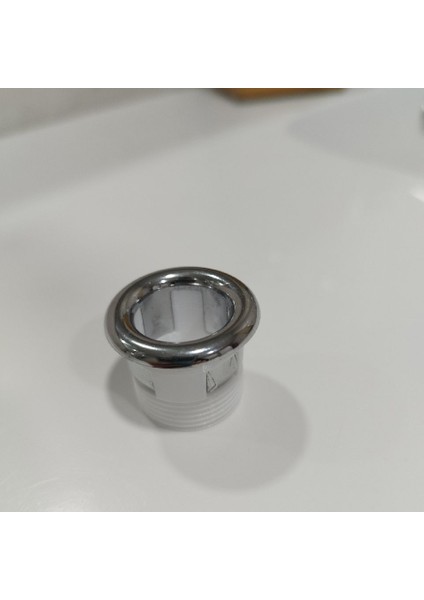 Yeni Standart Lavabo Taşma Halkası Için Dişli Adaptör P (Sadece Plastik Aparattır!!!)