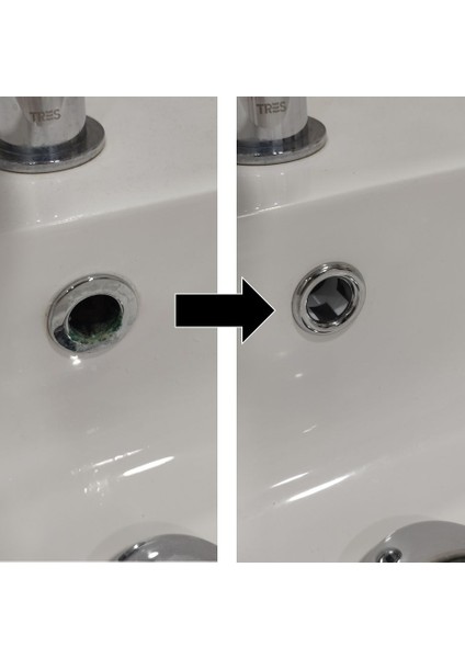 Yeni Standart Lavabo Taşma Halkası Için Dişli Adaptör P (Sadece Plastik Aparattır!!!) fırsatları