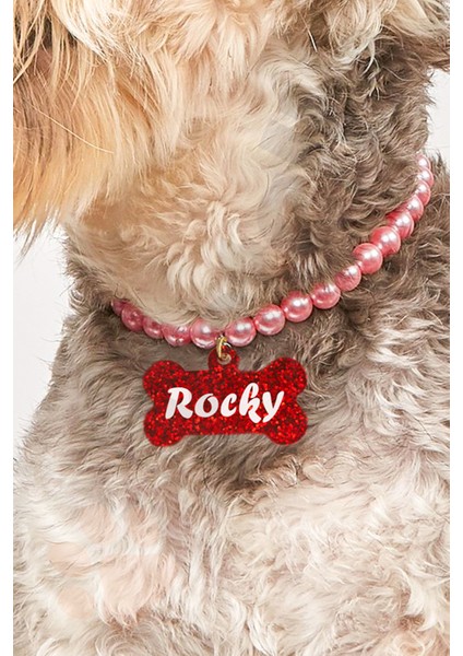 Pembe Incili Köpek Tasması ve Kolyesi, Şık ve Rahat Kullanıma Uygun. fiyatları