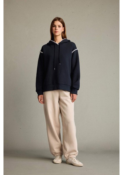 Overshirt Fit Kapüşonlu Sweatshirt fiyatları