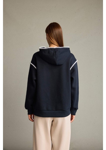 Overshirt Fit Kapüşonlu Sweatshirt