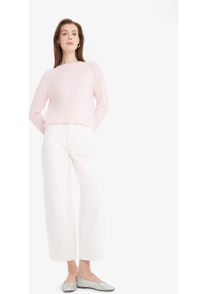 Regular Fit Bisiklet Yaka Basic Düz Soft Touch Yumuşak Triko Kazak D8678AX25WN fiyatları