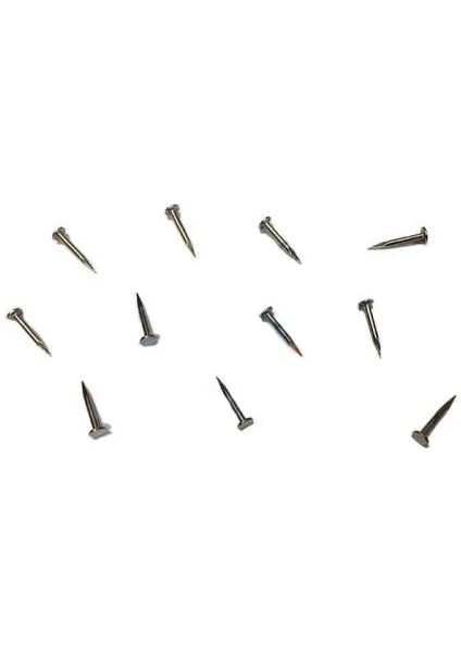 Klips, Menteşe, Ayağı Çivisi 9mm Çelik - Nikel 10GR ( Lisinya )