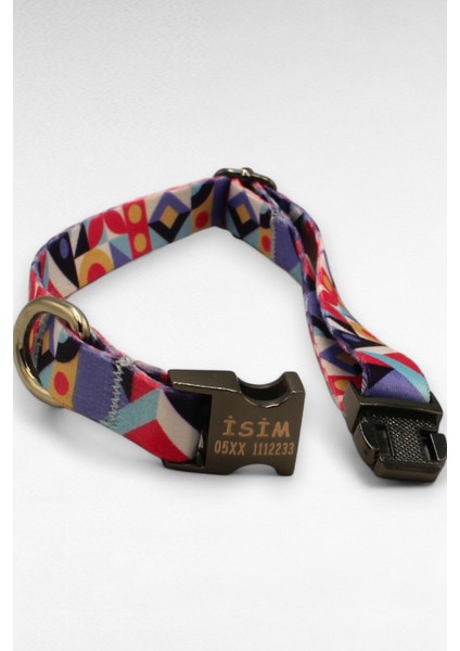 Çok Renkli Köpek Boyun Tasması, Yavru ve Küçük Irklar Için, Metal Kilitli, 1,5 cm fırsatları