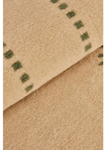 Marla Çift Kişilik Pamuklu Battaniye Yeşil