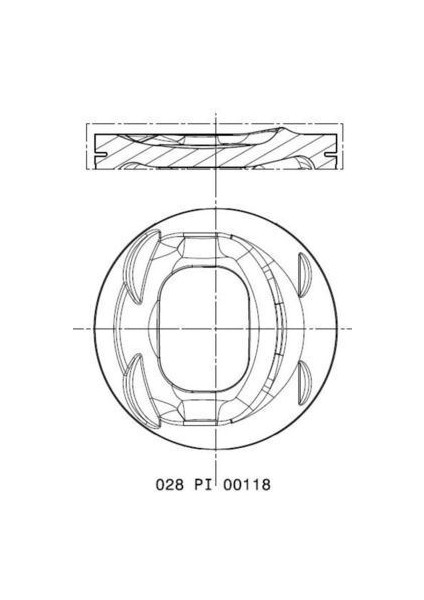 028PI00118002 - Motor Piston Segman Golf 5/6-Jetta Iıı-Passat-A1-A3-Altea-Leon-Toledo-Octavıa 1.4 Tfsı 77.01 0.50