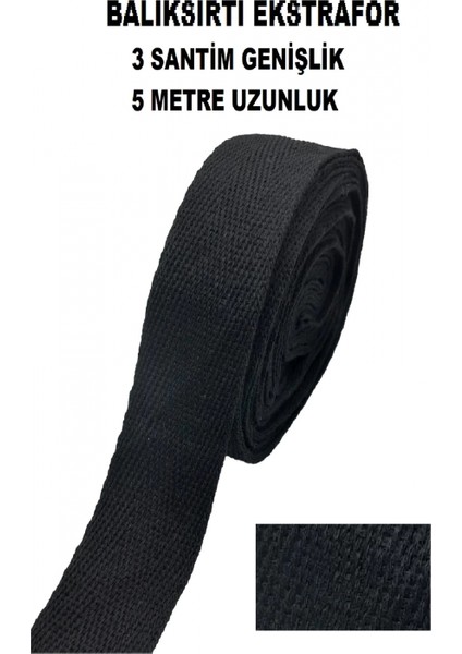 5 Metre Uzunluk 3 Santim Genişlik Balıksırtı Ekstrafor Dar Dokuma Şerit