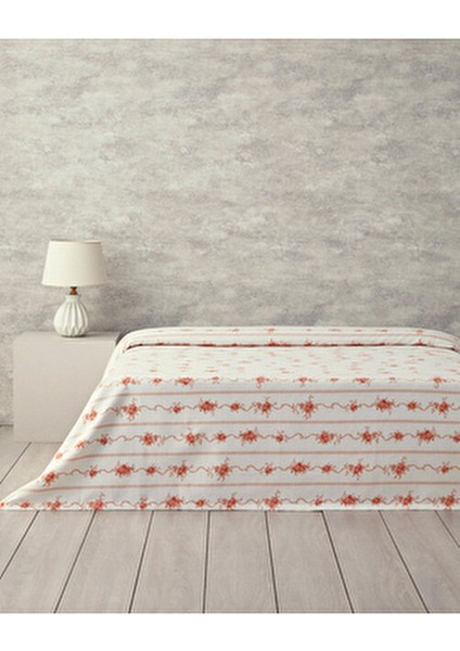 Flower Line Tek Kişilik Pike Pamuklu Turuncu Desenli 150x220 cm 1 Parça fiyatları
