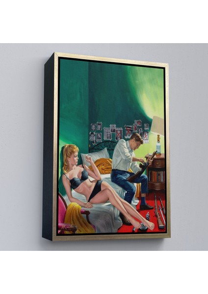 Çerçeveli Kuşatılmış Suçlu ve Ortağı Kadın TABLO-7724 modelleri