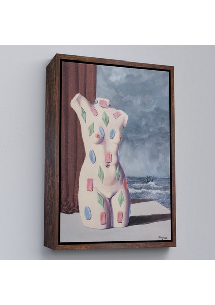 Çerçeveli Rene Magritte - Su Damlası TABLOSU-7345