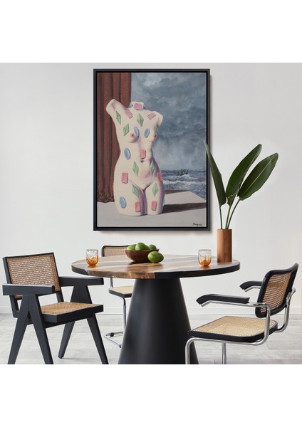 Çerçeveli Rene Magritte - Su Damlası TABLOSU-7345