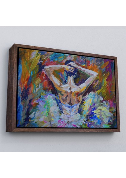Çerçeveli Balerin Kız Yağlıboya Görünüm Dekoratif Kanvas Duvar TABLOSU-3612 fiyatları