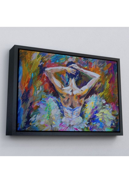 Çerçeveli Balerin Kız Yağlıboya Görünüm Dekoratif Kanvas Duvar TABLOSU-3612 fırsatları