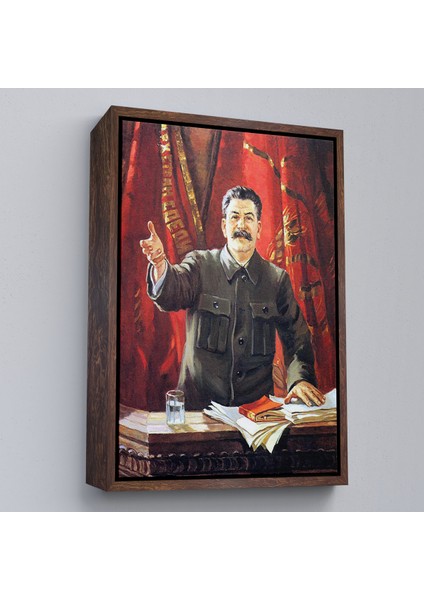 Çerçeveli Joseph Stalin Rusya ve Sovyetler Birliği Sscb TABLO-7697 fiyatları