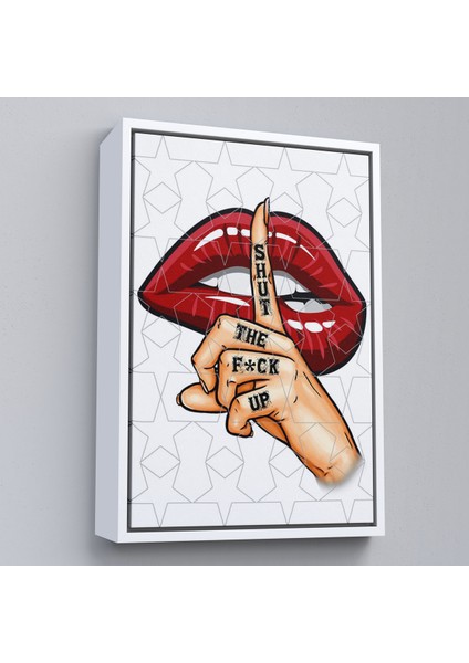 Çerçeveli Kapat Çeneni Tablosu - Shut The UP-7780 fırsatları