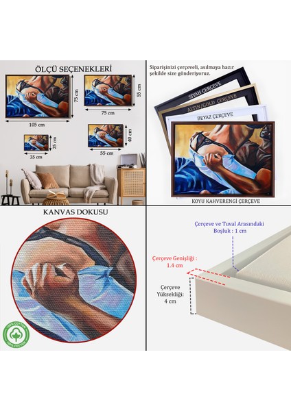 Çerçeveli Yatak Odası Dekoratif Duvar TABLOSU-6657 indirimleri