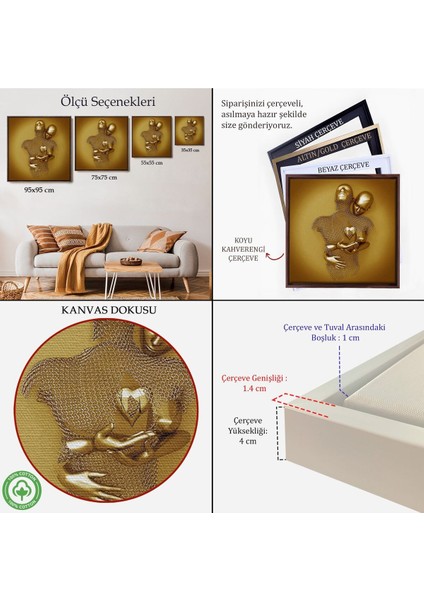 Çerçeveli Romantik Beden, Aşk Sanatı, Altın Duvar Dekoru, 3D Efektli Altın İNSAN-5366 indirimleri