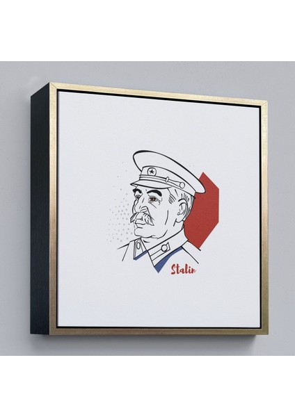Çerçeveli Stalin Dekoratif Kanvas Duvar TABLOSU-5822 fiyatları