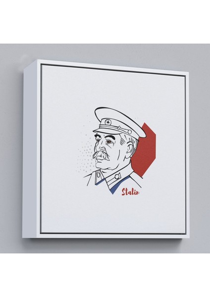 Çerçeveli Stalin Dekoratif Kanvas Duvar TABLOSU-5822 fırsatları