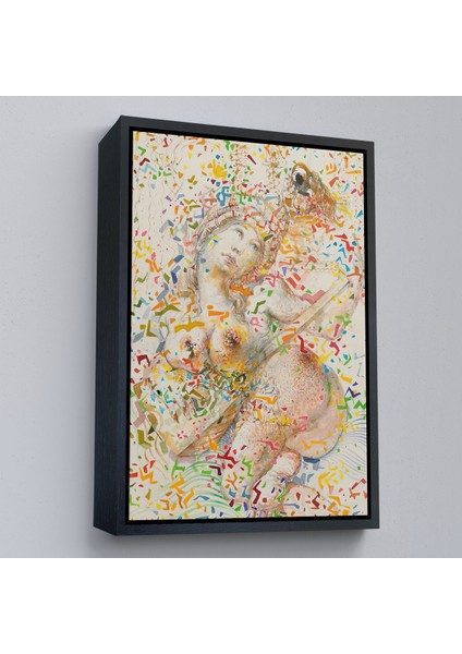 Çerçeveli Salvador Dali - Joueuse De Mandole TABLO-7397 fırsatları