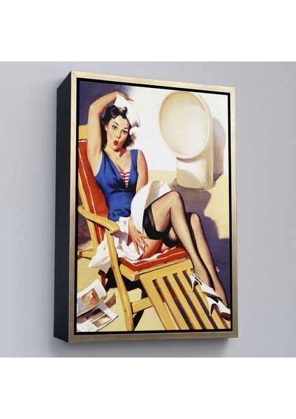 Çerçeveli Sailor Pin Up Dekoratif Duvar Tablosu - Denizci KIZ-6459 modelleri