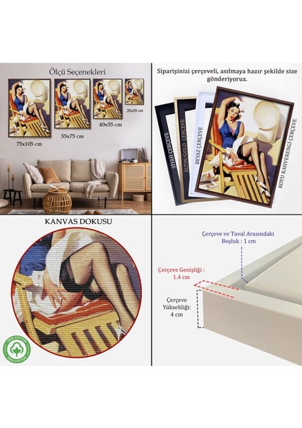 Çerçeveli Sailor Pin Up Dekoratif Duvar Tablosu - Denizci KIZ-6459 indirimleri