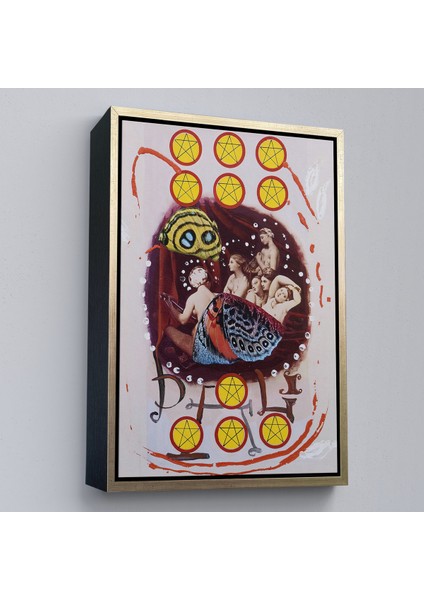 Çerçeveli Salvador Dali - On Pentagram TABLO-7403 modelleri