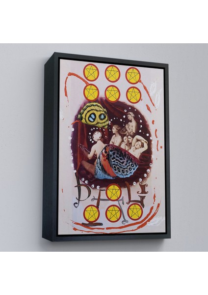 Çerçeveli Salvador Dali - On Pentagram TABLO-7403 fırsatları