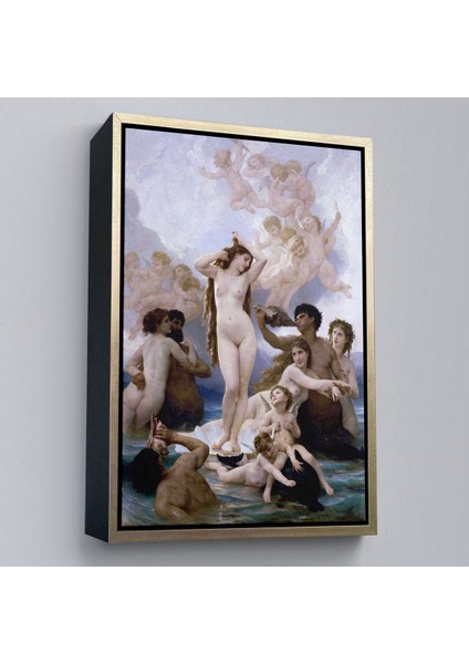 Çerçeveli Venüsün Duğuşu Tablosu - Birth Of Venus William-Adolphe BOUGUEREAU-6474 fiyatları