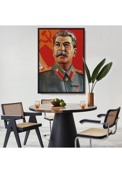 Çerçeveli Joseph Stalin Rusya ve Sovyetler Birliği Sscb TABLO-7683