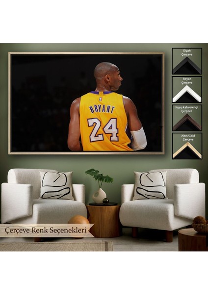 Çerçeveli Los Angeles Lakers Kanvas TABLO-5148