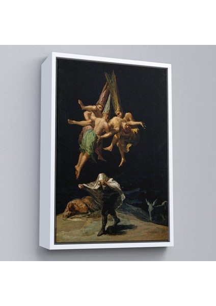 Çerçeveli Cadıların Uçuşu Duvar Tablosu, Witches FLIGHT-6173 fırsatları