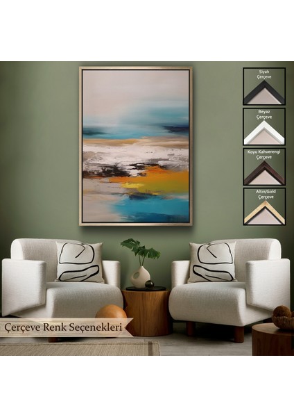 Çerçeveli Yağlıboya Görünümlü Dekoratif TABLO-7610