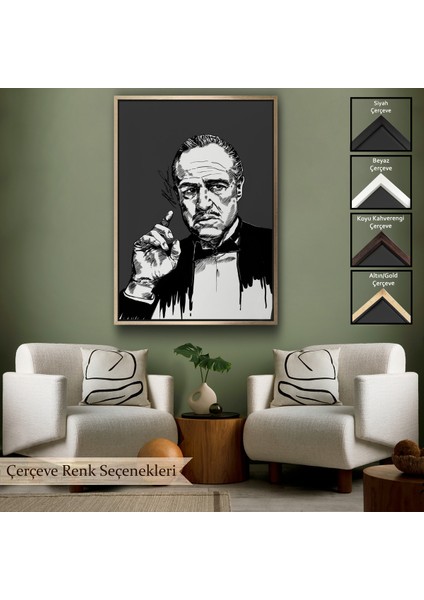 Çerçeveli Godfather Mafya TABLO-7939