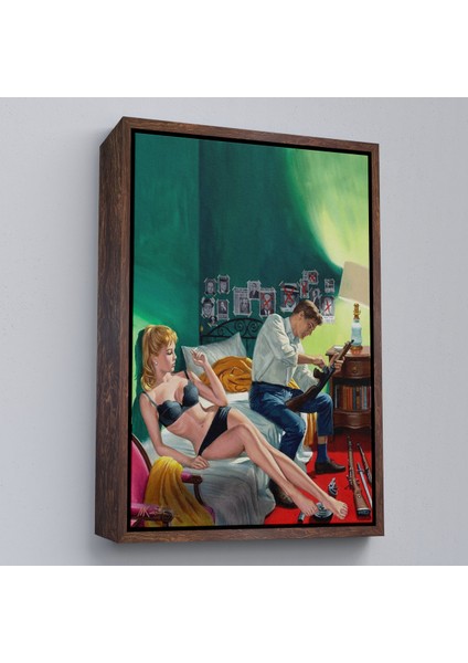 Çerçeveli Kuşatılmış Suçlu ve Ortağı Kadın TABLO-7724