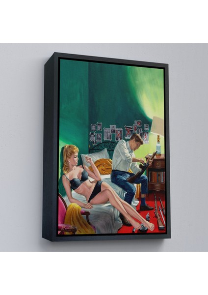 Çerçeveli Kuşatılmış Suçlu ve Ortağı Kadın TABLO-7724 modelleri